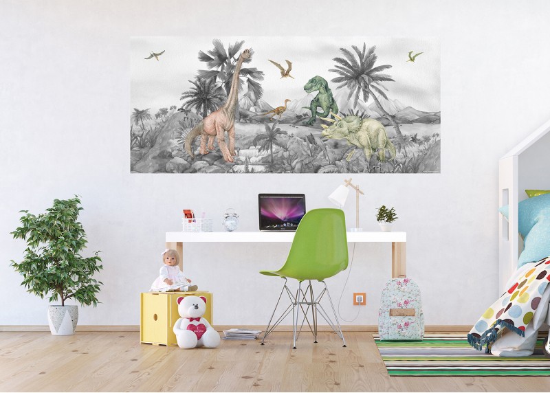 Pradávný svět, AG Design, fototapeta do dětského pokoje, lepidlo součástí balení, 170x75