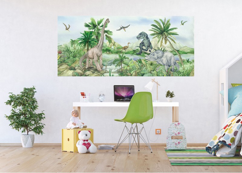 Pradávný svět, AG Design, fototapeta do dětského pokoje, lepidlo součástí balení, 170x75