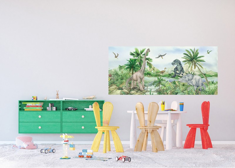 Pradávný svět, AG Design, fototapeta do dětského pokoje, lepidlo součástí balení, 170x75