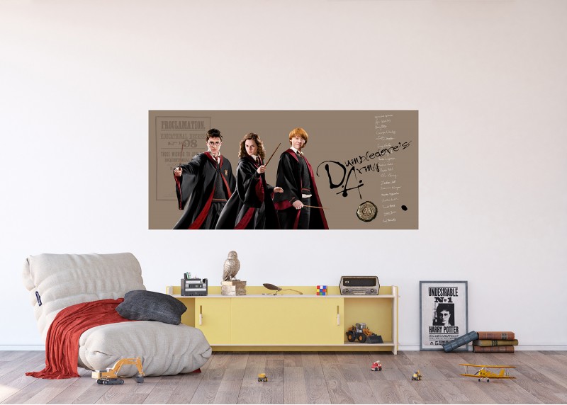 Harry Potter kouzelné trio , AG Design, fototapeta do dětského pokoje, lepidlo součástí balení, 170x75