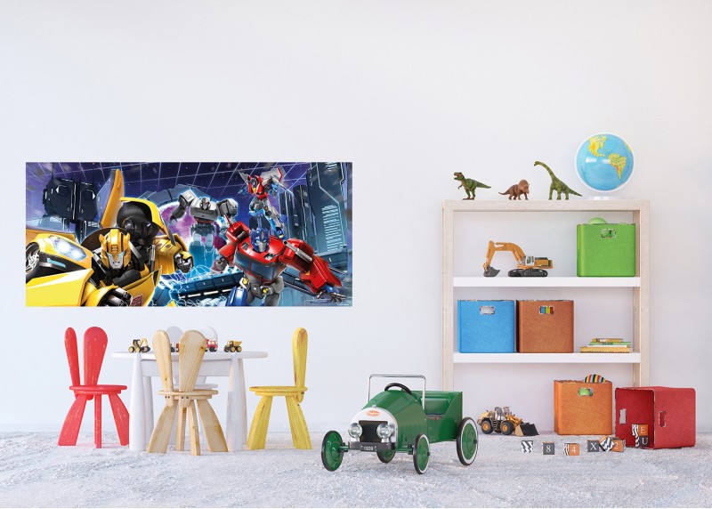 Transformers vzhůru do boje  , AG Design, fototapeta do dětského pokoje, lepidlo součástí balení, 170x75