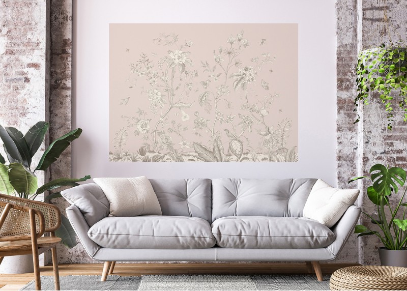 Pastelové květy , AG Design, fototapeta ekologická vliesová do obývacího pokoje, ložnice, jídelny, kuchyně, lepidlo součástí balení, 155x110