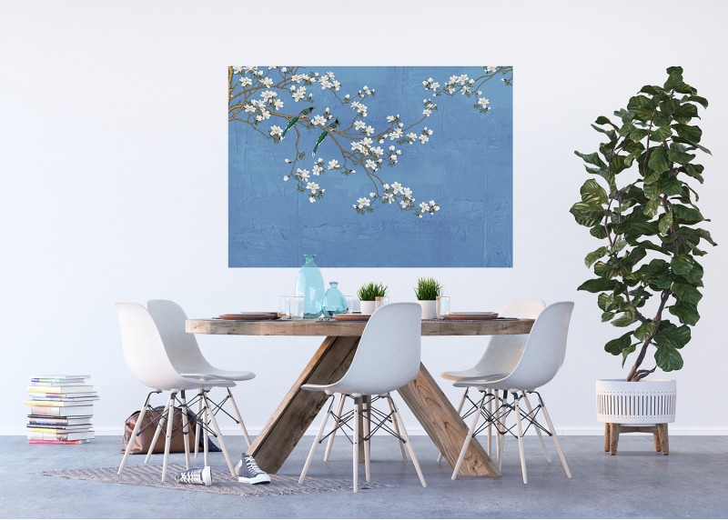 Dotek sakury , AG Design, fototapeta ekologická vliesová do obývacího pokoje, ložnice, jídelny, kuchyně, lepidlo součástí balení, 155x110