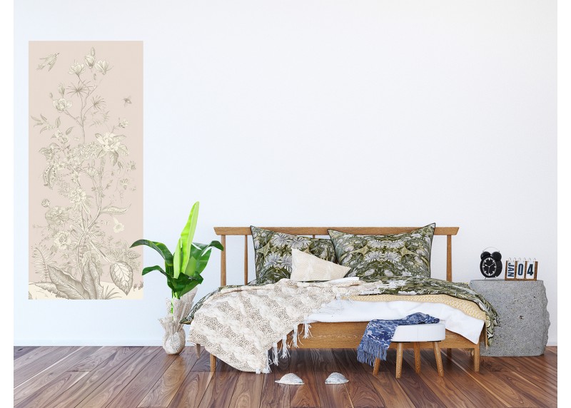 Jemné květiny, AG Design, fototapeta ekologická vliesová do obývacího pokoje, ložnice, jídelny, kuchyně, lepidlo součástí balení, 90x202