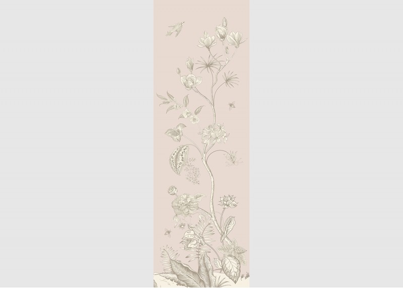 Jemné květiny, AG Design, fototapeta ekologická vliesová do obývacího pokoje, ložnice, jídelny, kuchyně, lepidlo součástí balení, 90x270