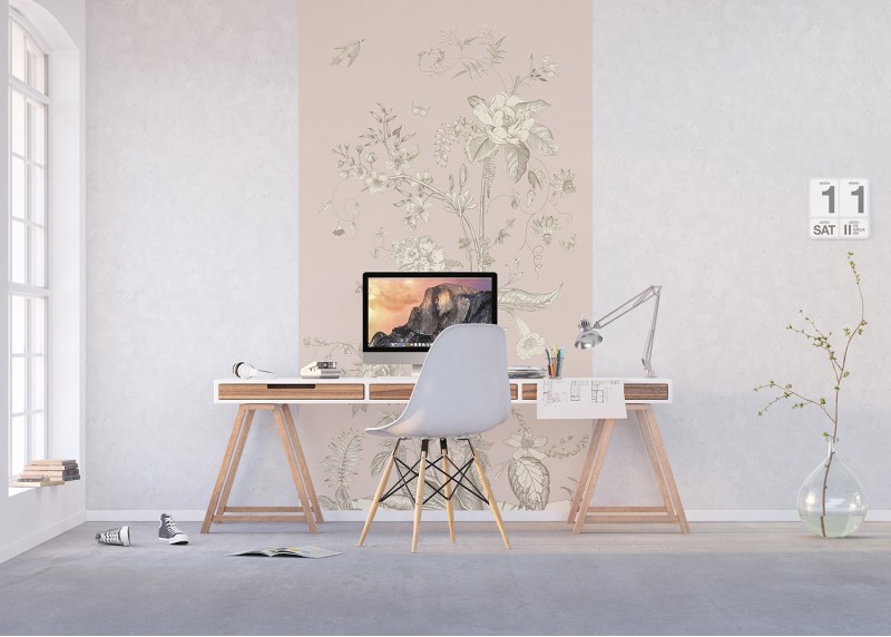 Pastelové květy, AG Design, fototapeta ekologická vliesová do obývacího pokoje, ložnice, jídelny, kuchyně, lepidlo součástí balení, 150x270