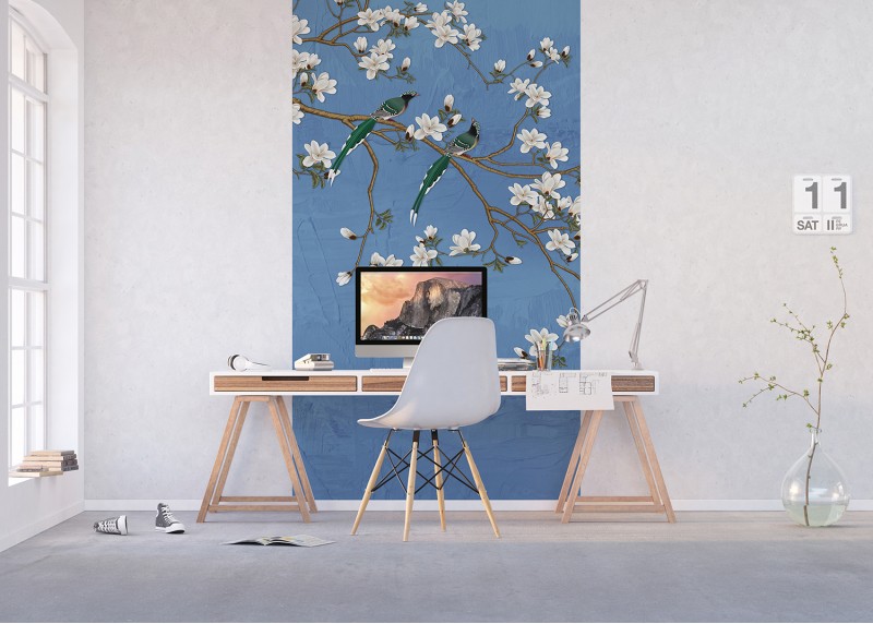 V  koruně sakury, AG Design, fototapeta ekologická vliesová do obývacího pokoje, ložnice, jídelny, kuchyně, lepidlo součástí balení, 150x270