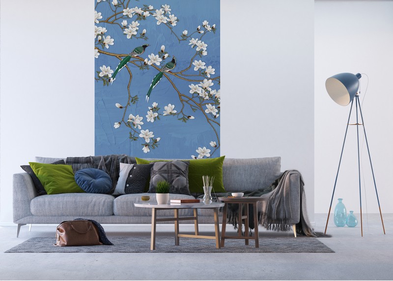 V  koruně sakury, AG Design, fototapeta ekologická vliesová do obývacího pokoje, ložnice, jídelny, kuchyně, lepidlo součástí balení, 150x270