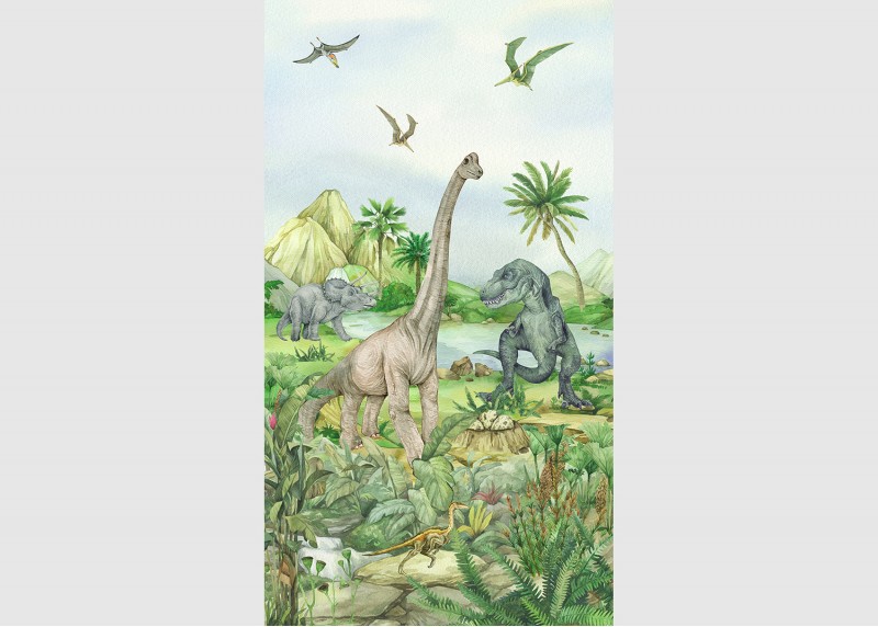 DINO , AG Design, fototapeta do dětského pokoje, lepidlo součástí balení, 150x270