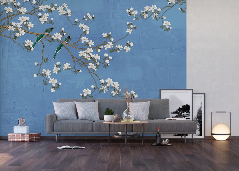 V  koruně sakury, AG Design, fototapeta ekologická vliesová do obývacího pokoje, ložnice, jídelny, kuchyně, lepidlo součástí balení, 375x270