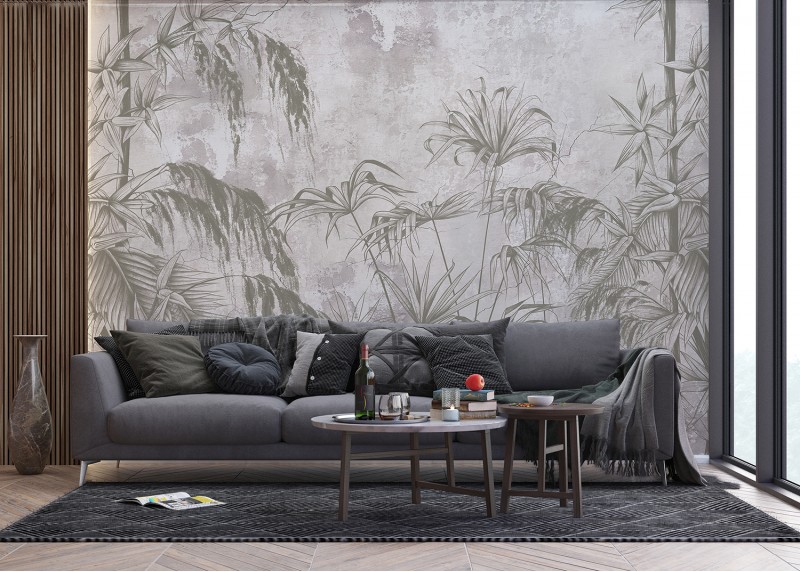 Tropické listy, AG Design, fototapeta ekologická vliesová do obývacího pokoje, ložnice, jídelny, kuchyně, lepidlo součástí balení, 375x270