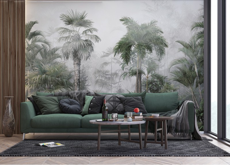 Zahalený tropický les, AG Design, fototapeta ekologická vliesová do obývacího pokoje, ložnice, jídelny, kuchyně, lepidlo součástí balení, 300x270