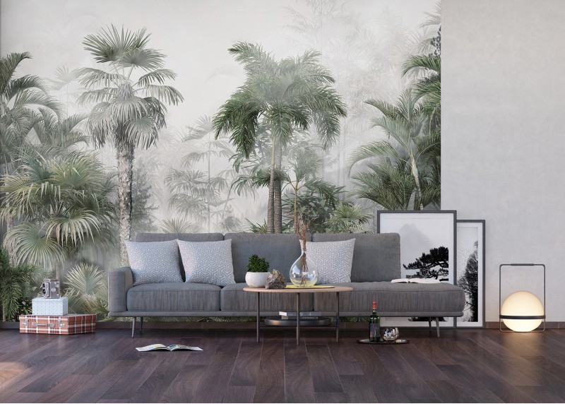 Zahalený tropický les, AG Design, fototapeta ekologická vliesová do obývacího pokoje, ložnice, jídelny, kuchyně, lepidlo součástí balení, 375x270