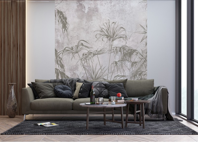 Tropické listy, AG Design, fototapeta ekologická vliesová do obývacího pokoje, ložnice, jídelny, kuchyně, lepidlo součástí balení, 225x270
