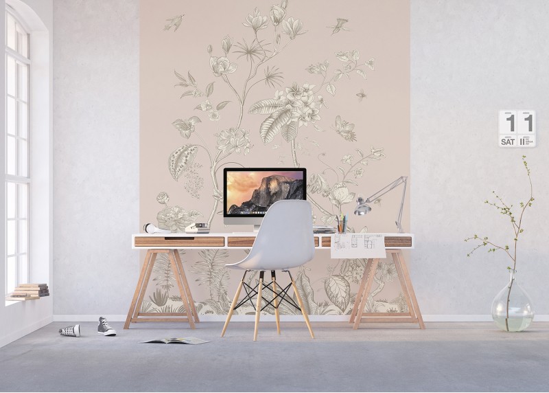Jemné květiny, AG Design, fototapeta ekologická vliesová do obývacího pokoje, ložnice, jídelny, kuchyně, lepidlo součástí balení, 225x270