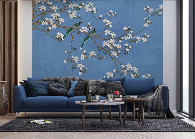 V  koruně sakury, AG Design, fototapeta ekologická vliesová do obývacího pokoje, ložnice, jídelny, kuchyně, lepidlo součástí balení, 300x270