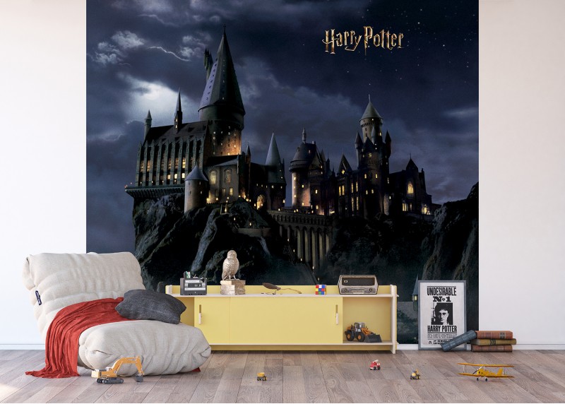 Harry Potter výhled na Bradavice  , AG Design, fototapeta do dětského pokoje, lepidlo součástí balení, 300x270