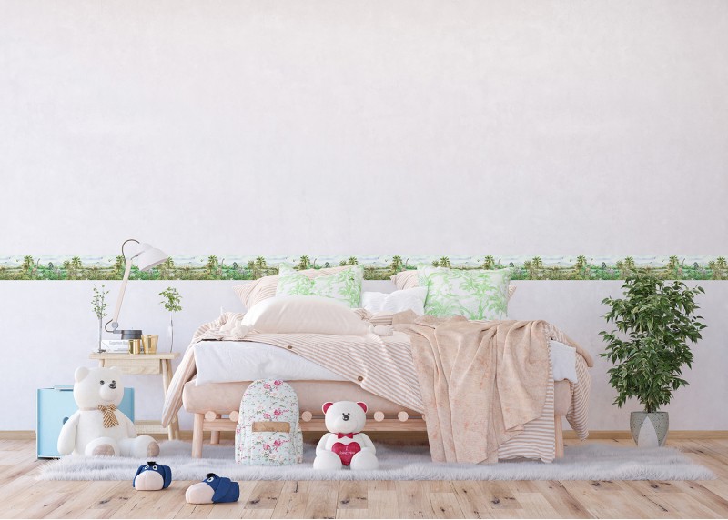 DINO , samolepící bordura pro dětské pokoje, AG Design 9.7 cm x 5 m, WBD 8139-002 