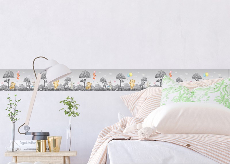 Medvídek , samolepící bordura pro dětské pokoje, AG Design 13.8 cm x 5 m, WBD 8171-005 