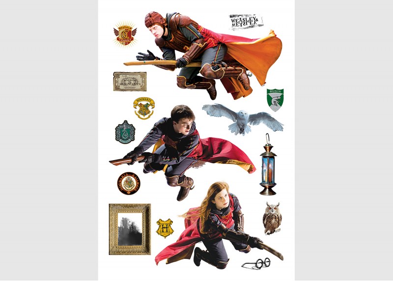 Samolepka na zeď dětská,  AG Design, DK 1645 - 411 , Harry Potter , 42,5x65 cm