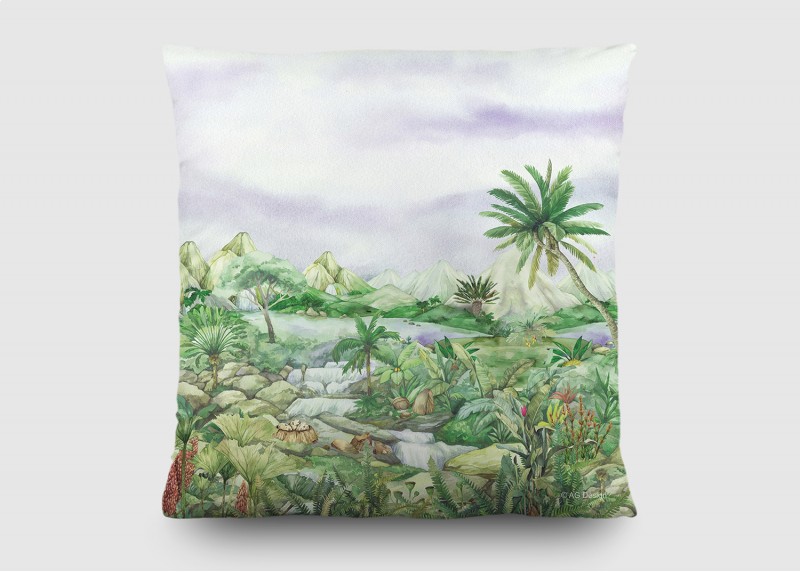 DINO, dekorativní polštář AG Design, pro dětské pokoje, 40 x 40 cm, CND 3145 -002