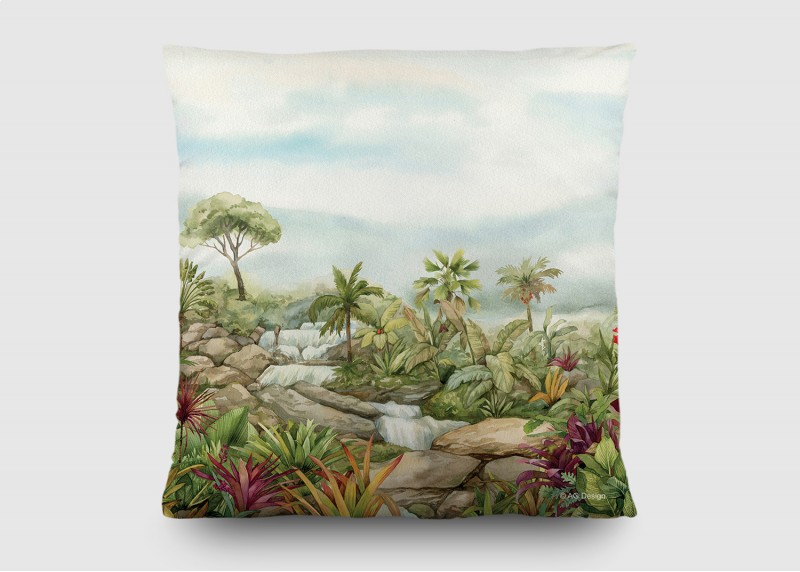 JUNGLE, dekorativní polštář AG Design, pro dětské pokoje, 40 x 40 cm, CND 3149 - 004